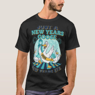 New Years Goose 2026 Celebration Fun  T-Shirt