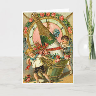 New Years Greeting Holiday Card