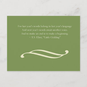 New Year's Greeting   Postcard