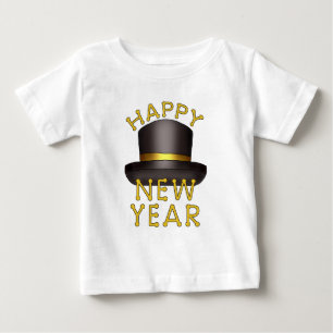 New Years hat baby t-shirt