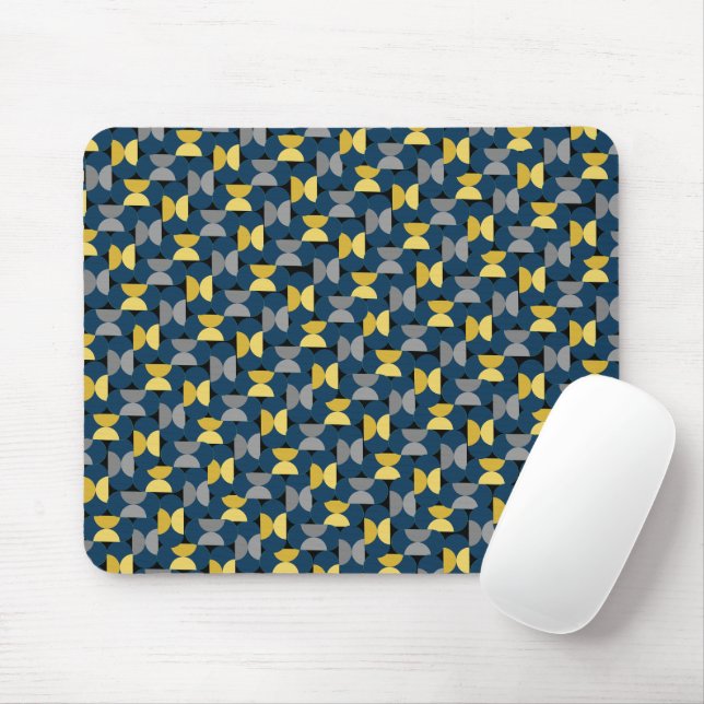 New Year's Herringbone Mouse Mat (With Mouse)
