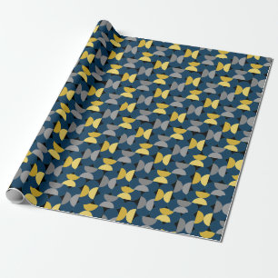 New Year's Herringbone Wrapping Paper