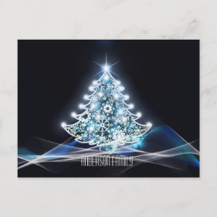 New Year's holidays golden elegant Postcard