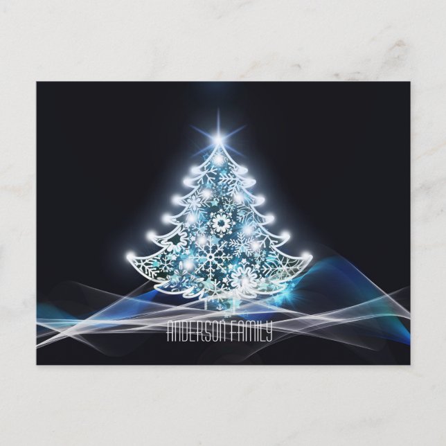 New Year's holidays golden elegant Postcard (Front)