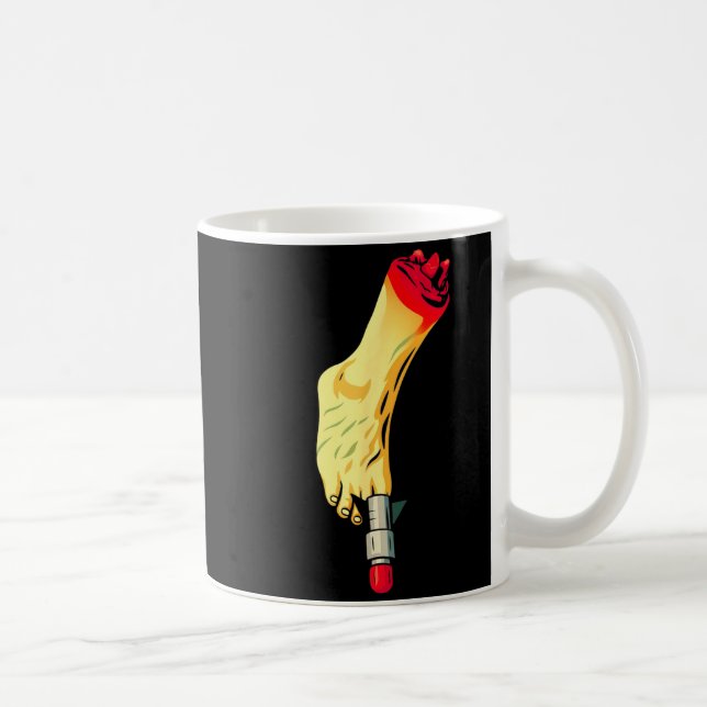 New Years Missile Toe Funny Mistletoe Holiday  Coffee Mug (Right)