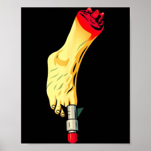 New Years Missile Toe Funny Mistletoe Holiday  Poster