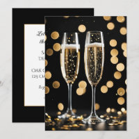 New Year's Party Champagne Glasses