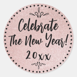 New Years Party  Classic Round Sticker