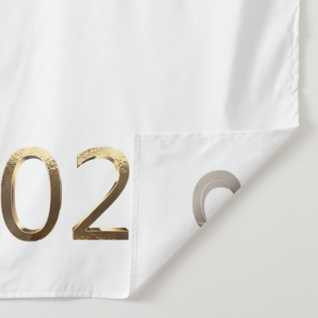 New Year's Party Faux Gold 2023 Backdrop Tapestry (Detail)