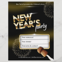 New Years party flyer - fully customisable