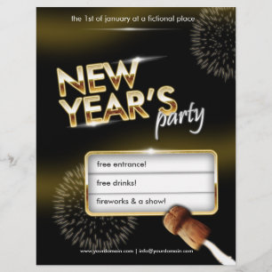 New Years party flyer - fully customisable