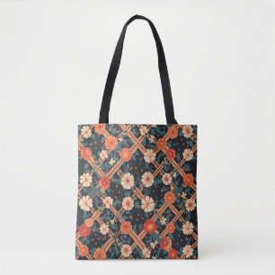 New Year's Pattern Image Tote Bag