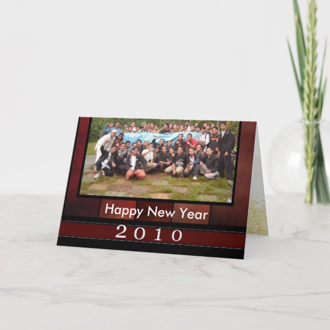 New years photo card (Front)