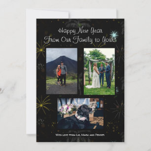 New Years Photo Greeting Card
