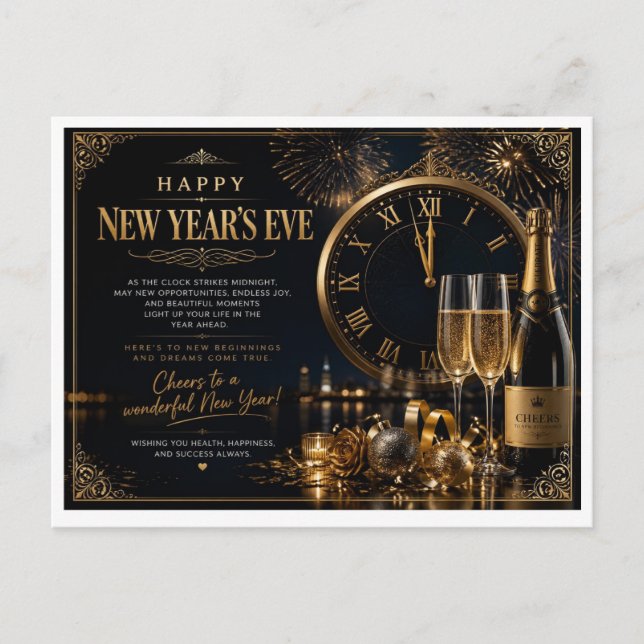 New Year's postcard (Front)