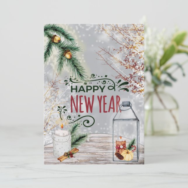 New Year's postcard (Standing Front)