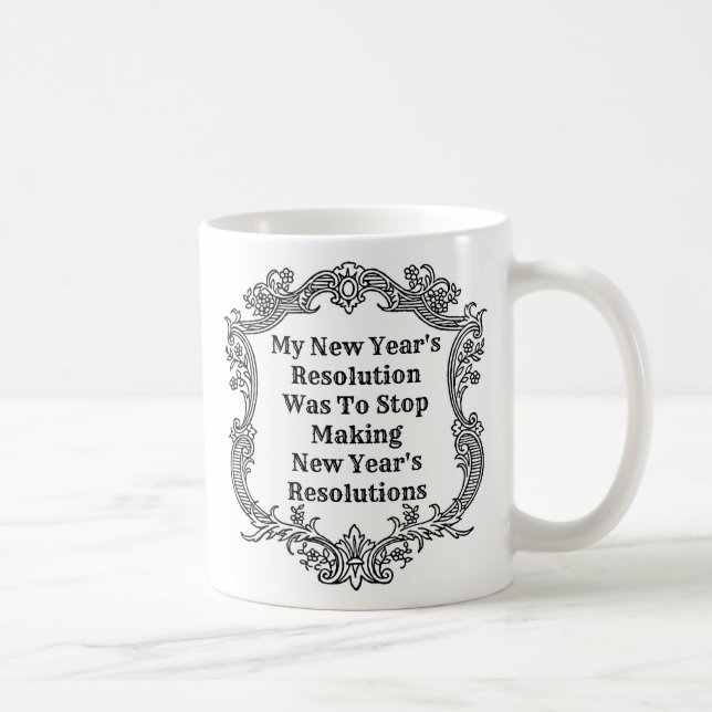 New Year's Resolution - A MisterP Mug (Right)