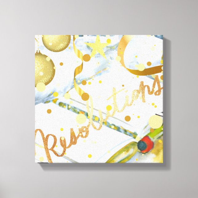 New Year's Resolution Collection Canvas Print (Front)