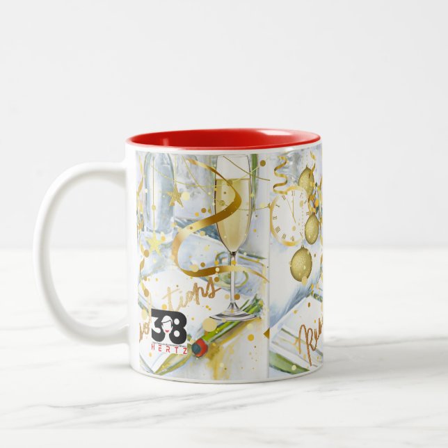 New Year's Resolution Collection Two-Tone Coffee Mug (Left)