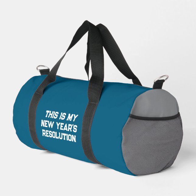 New Year's Resolution Duffle Bag (Right Corner)