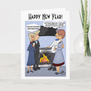 New Years Resolution Folded Greeting Card
