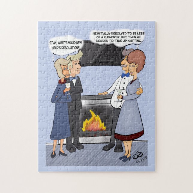 New Year's Resolution Funny Jigsaw Puzzle (Vertical)