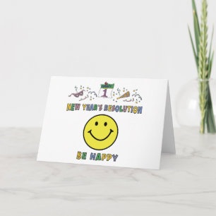 New Years Resolution Holiday Card