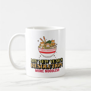 New Year's Resolution-More Noodles Coffee Mug