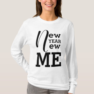 New Years Resolution Motivational Modern Elegant T-Shirt