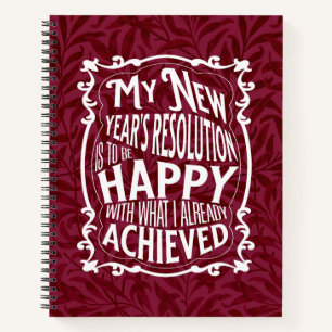 New Years Resolution Notebook
