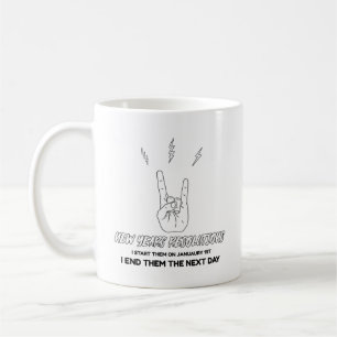 New Years resolutions best intentions  Coffee Mug
