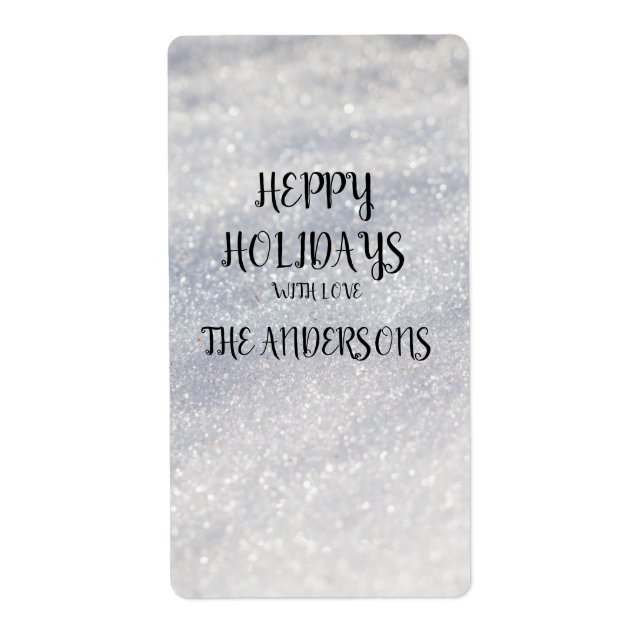 New Year's Return Address Label (Front)