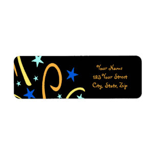 New Year's Return Address Labels