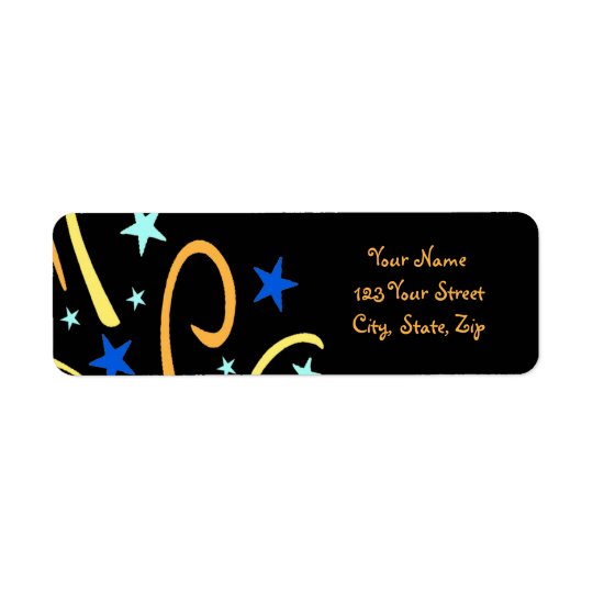 New Year's Return Address Labels