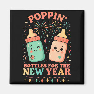 New Years Shirt, Nurse Png Bottles For The New Yea Magnet