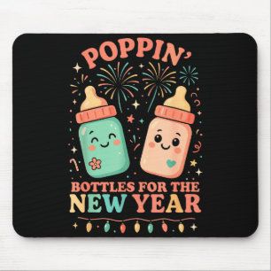 New Years Shirt, Nurse Png Bottles For The New Yea Mouse Mat