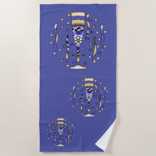 New Year's Toast Beach Towel