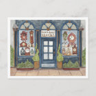 New Years Vintage Clock Shop Watercolor