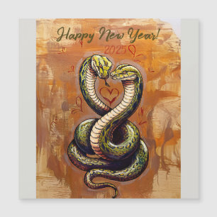 New Year's Wish for Love 2025 Wooden Snake