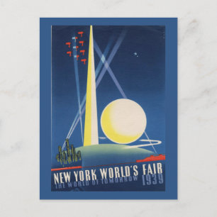 New York 1939 World's Fair Vintage Postcard