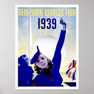 New York 1939 World's Fair Vintage Poster