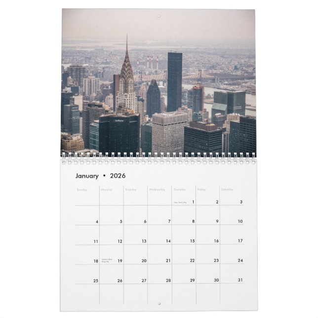 New York 2015 Calendar (Jan 2026)