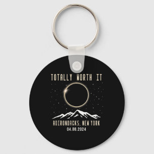 New York 2024 Total Solar Eclipse Key Ring