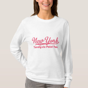 New York 26.2 Pink Marathon Hoodie T-Shirt