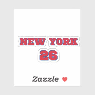 New York 26 Athletic Spirit Sticker - NYC 2026 