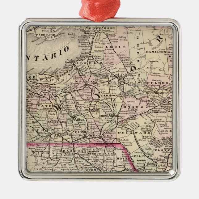 New York 35 Metal Tree Decoration (Front)