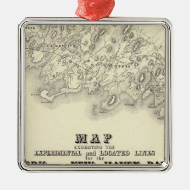 New York 39 Metal Tree Decoration (Front)