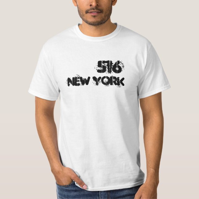 New York 516 area code T-Shirt (Front)