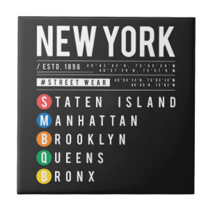 New York 5 Boroughs Tile