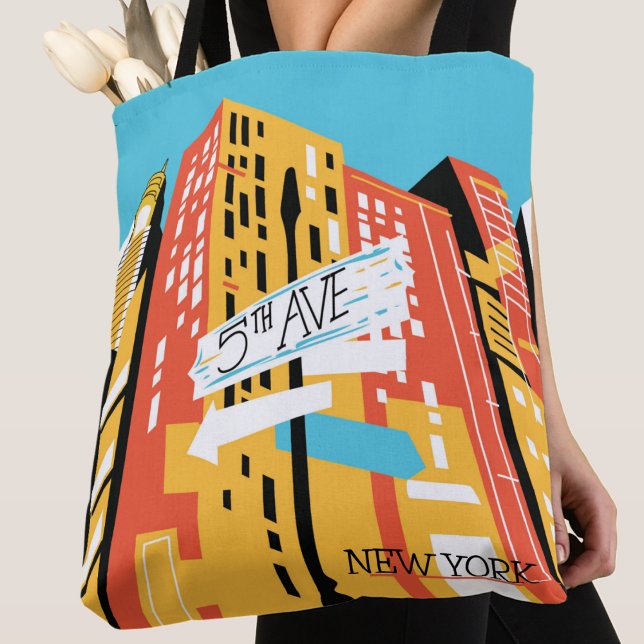 NEW YORK 5th AVE Modern Stylish  Tote Bag (Creator Uploaded)